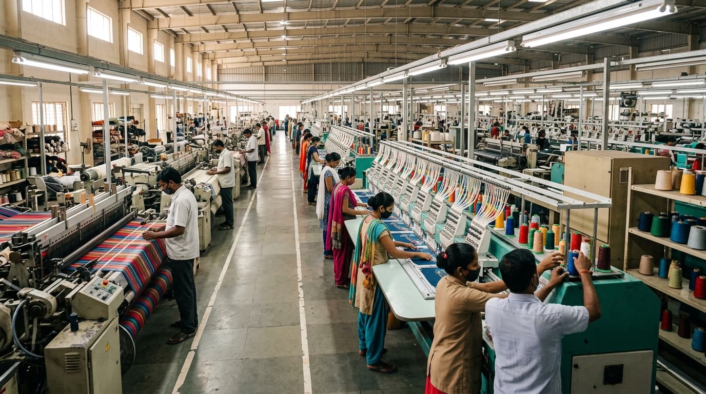 Unity Trims Maker factory floor — weaving and printing operations